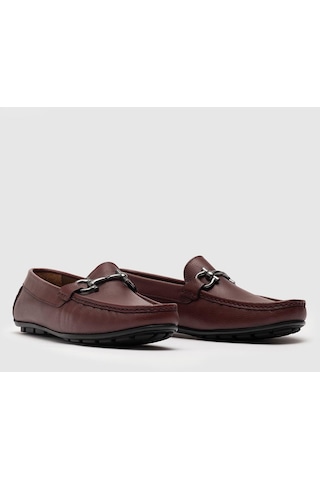 Cabani Hakiki Deri Bordo Erkek Loafer Ayakkabı Bordo (521641106) Bordo