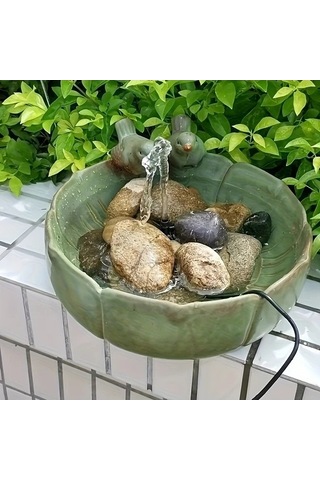 Besthome1 Dream011 1 Adet Güneş Pompası Kiti 11x11cm 1.5w Dış 6 Nozullu Kuş Banyosu Akvaryum