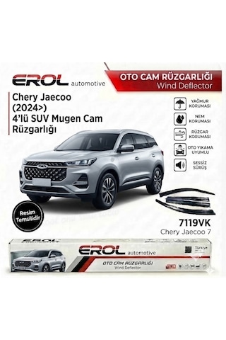 Chery Jaecoo J7 2024 4'lü Suv Cam Rüzgarlığı Siyah