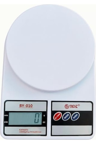 Bydiz Terazi By-010 Dijital Mutfak Terazisi - Mutfak Tartısı - Dara Alma Özellikli, Lcd Ekran, Otomatik Kapanma Özel Diğer