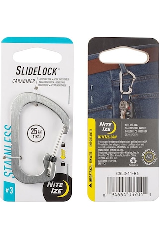 Nite Ize Slidelock Carabiner 3-çelik