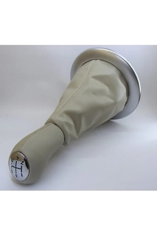 Renault Megane 2 2003-2010 Renault Megane 2 Deri Vites Topuzu Ve Körüğü Takımı Krem Deri