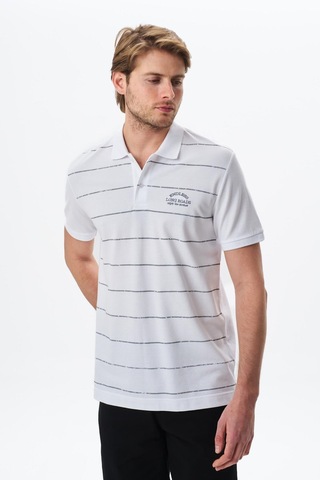 AR-MA Arma Erkek Basic Regular Fit % 100 Pamuk Pike Polo Yaka Tişört Y29374355702 Beyaz