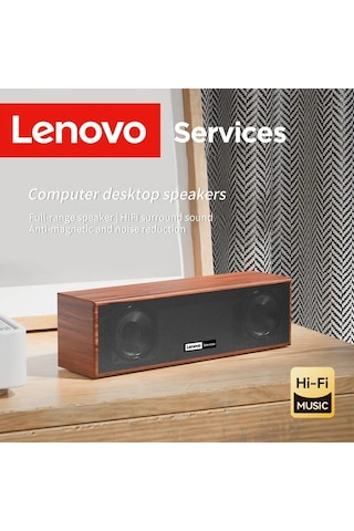 Willowhaven Lenovo Ahşap Desenli Usb/bt Hoparlör: Klasik Retro Tasarım, Stereo Ses Sistemi