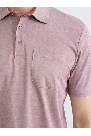 Lcwaıkıkı Classic Bordo Polo Yaka Kısa Kollu Cepli Erkek Tişört
