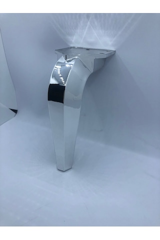 PLASTİK,18 CM KROM KAPLAMA,BERJER,KOLTUK,MOBİLYA AYAĞI (4 ADET)