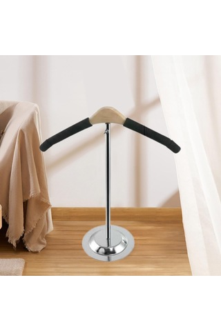 Homyl Giyim Standı T Şekilli Sağlam Uzunluk-38cm-siyah Siyah