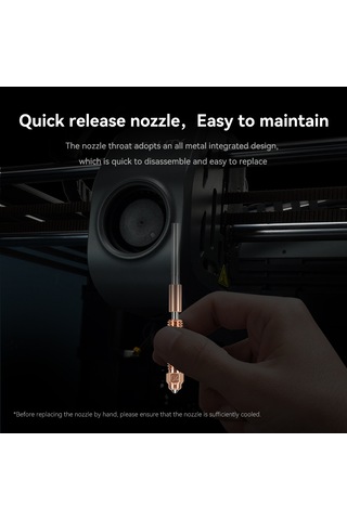 Jeemson Ender-3 V3/k1c/k1 Max Uyumlu 0.6mm Krom Zirkonyum Bakır Entegre Nozzle - 3d Yazıcı Parçası