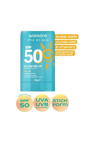 Watsons Glow Me Up Spf50 Sun Stick 20 G