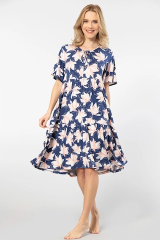 Türen 3354 Kadın Kısa Kollu Elbise-lacivert Lacivert