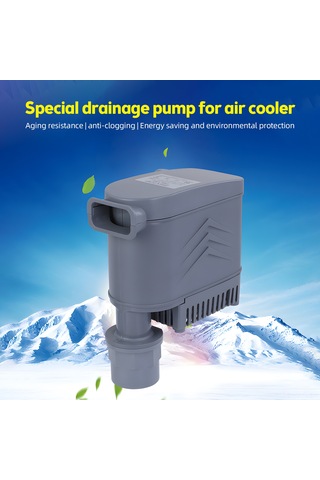 Hfambition Soğutma Fanı Su Pompa 35w 3000l/h Ac110-240v - 1m Yükseklik, Dayanıklı Pc Malzeme, Engellensiz, Düşük Gürültü, Gri Renk