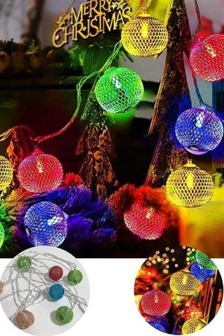 Parti Ve Özel Gün Dekorasyonu Top Led Kandil Şeklinde Aydınlatma - Aa91yt1090yu Sıcak Beyaz