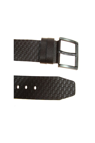 Hakiki Deri Erkek Gc Desenli Kot Kemeri 4,5 Cm Kahverengi