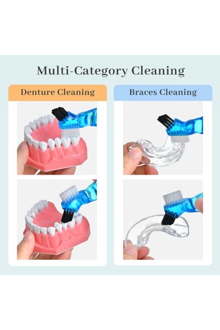 Hangfox Diş Protezi Temizleme Fırçası Küçük Boy - Diş Arası Bakım Ve Temizlik Aracı