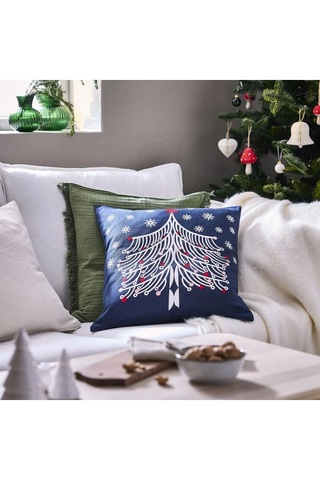 Ikea Vınterfınt Koyu Mavi 50x50 Cm Kırlent Kılıfı Koyu Mavi