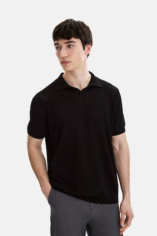 Back And Bond Siyah Regular Fit Örme Triko