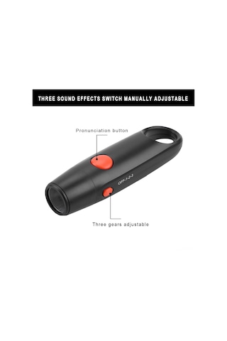 Reedark Düdük - 4 Adet Cr2302 Pil Dahil, Spor Ve Acil Durumlar İçin Elektronik Sinyal Cihazı Siyah