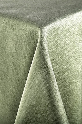 Hedef Okey Kadife (Flok) Kaydırmaz Kare  Haki Yeşil Oyun Masası Örtüsü