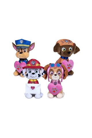 Paw Patrol Figür Peluş Oyuncak Love Serisi - Skye - 27 Cm Renkli