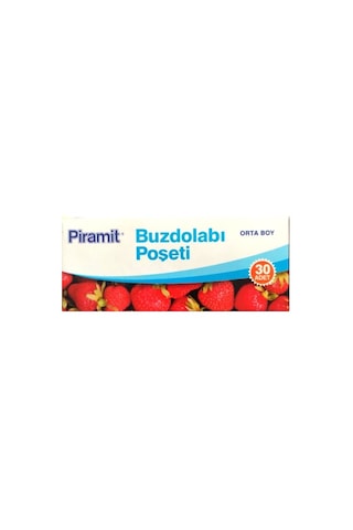Piramit Orta Boy Buzdolabı Poşeti 30'lu