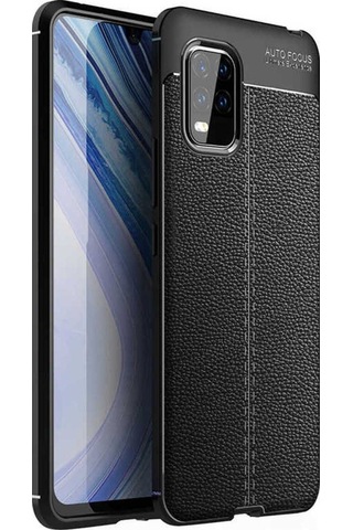 Xiaomi Mi 10 Lite Kılıf Niss Silikon Kılıf Siyah