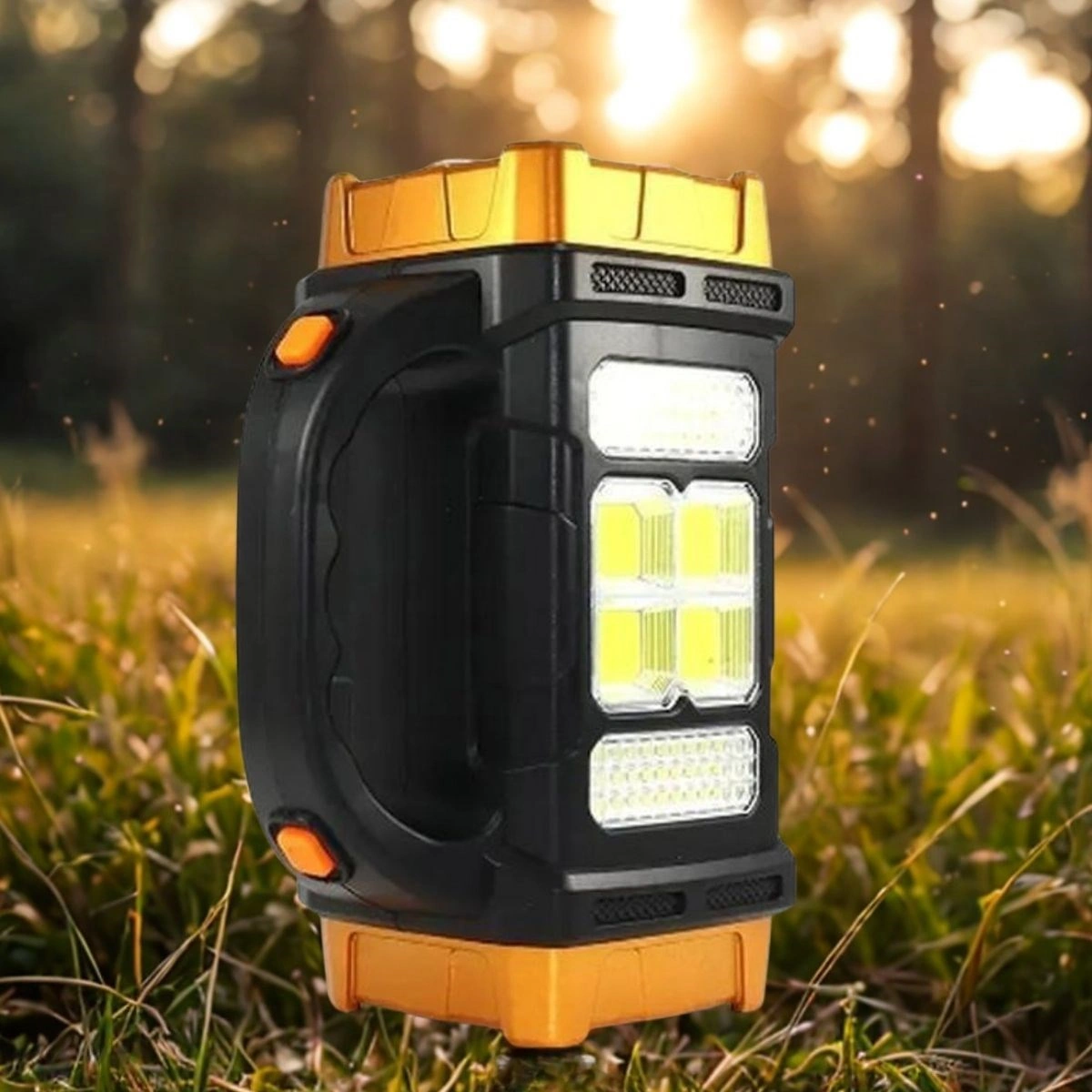 Sıladanal Çok Fonksiyonlu Elde Güneş Enerjili Lamba - 38w Siyah