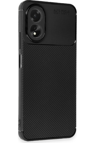 Oppo A38 Kılıf Focus Carbon Desen Silikon Kapak