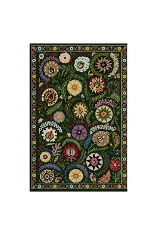 Doğal İplik Şönil Dokuma Pamuk Taban Halı Koridor Halısı Kilim Antre, Salon Ofis Genç Odası Yeşil - Renkli 912492741 Yeşil - Renkli