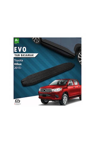 S-dizayn Toyota Hilux 8 Evo Siyah Yan Basamak 203 Cm 2015 Üzeri