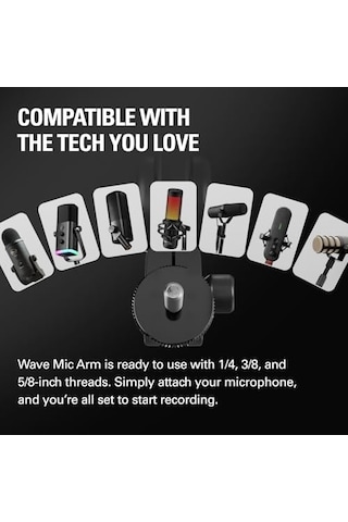 Wave Mic Arm Mk.2 Yayın Ve Podcasting, Kablo Kancası, Masa Kelepçesi, Yükseltici, Usb Ve Xlr Mikrofonlar