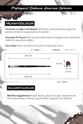 Far Fırçası Cre'ars Short Shader Brush 128