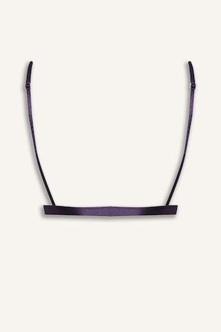 Defacto Dantel Detaylı Saten Kapsız Pedsiz Balensiz Bralet G1139ax26sppr289 Mor-pr289