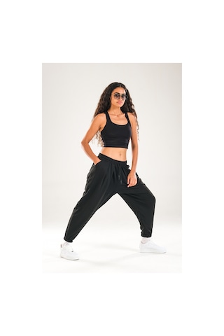 Cocopelli Pac A Lastikli Pileli Siyah Jogger Pantolon Coc2081 Siyah