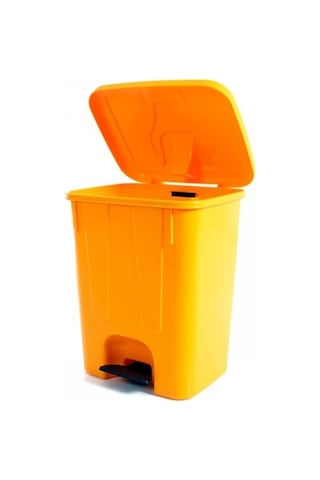 Şenyayla Çöp Kovası Pedallı 85lt Sarı