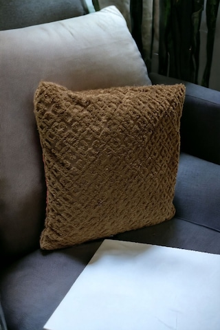 Bohem 4'lü Dekoratif Yastık Kılıfı Kırlent Kılıfı 43x43 Cm Kahverengi Otantik Dsn Kahverengi