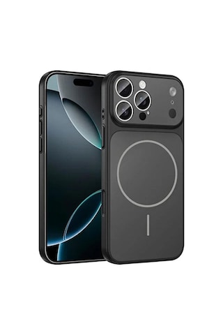 İphone 15 Pro Max Uyumlu Ag Glass Koruyucu Kılıf İphone 17 Pro Max Görünümlü Siyah