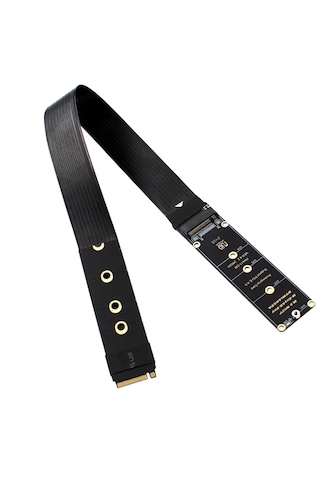 6086 M.2 Nvme Ssd Pcıe 4.0 X4 Uzatma Kablosu M Key Adaptör Riser Card Çevirici