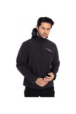 Crozwise Antrasit Erkek Su Geçirmez Softshell Outdoor Mont / Ceket - 5036-06