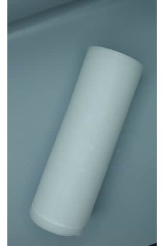 11 Gün Yanma Süreli Çap:10 Cm Boy:30 Silindir Mum Cm Soya Parafinli Beyaz, Dekoratif Mum Beyaz