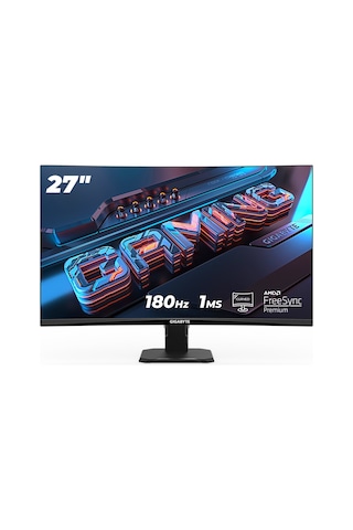 Gigabyte GS27FC 27" 1 MS 180 Hz Full HD Curved VA LED Monitör