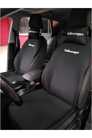 Volkswagen Nakışlı Ön Ikili Oto Koltuk Kılıfı