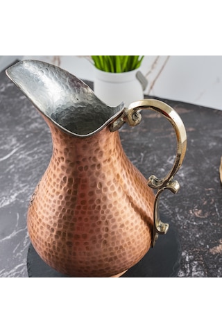 Dmt Copper Gaziantep Bakır El İşlemeli Otantik Sürahi