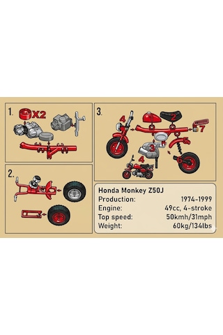 Vintage Cafe Racer Moto Kitcard