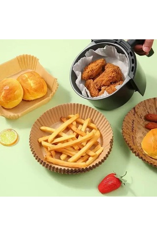Clintex Kimya Kullanımlık Airfryer Fritöz Pişirme Kağıdı 5 Adet