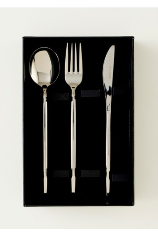 Bella Maison Siena 18 Parça Yemek Çatal Kaşık Bıçak Seti Silver Silver