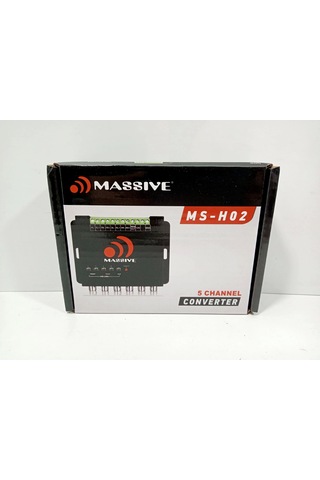 Massive 5 Kanal Deck Çevirici - Massive Ms-h02 Tetiklemeli 5 Kanal Amfi Dönüştürücü