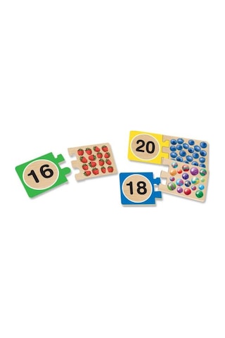 Melissa And Doug Ahşap Sayılar Eşleştirme Yapbozu