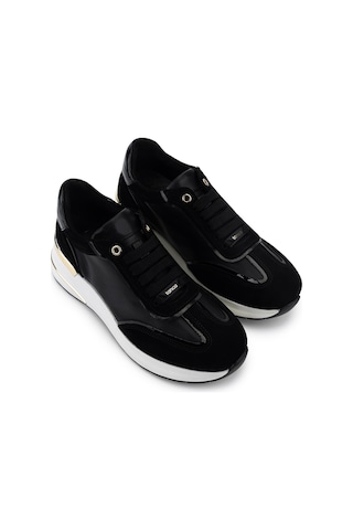 Tamer Tanca Kadın Hakiki Deri Siyah Süet Sneakers & Spor Ayakkabı 298 7095 Bn Ayk Y26 Sıyah Suet