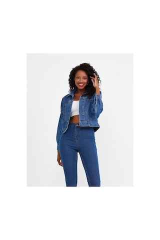 Zdnjeans Kadın Denim Kot Ceket Mavi