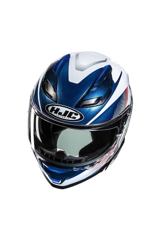 Hjc F71 Catos Mc21 Kask Mavi Beyaz